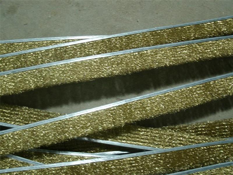 鋼帶鋼絲條刷（鍍銅鋼絲，厚度3到8mm不等）